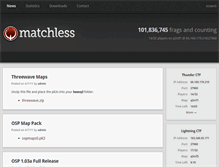 Tablet Screenshot of matchlessgaming.com